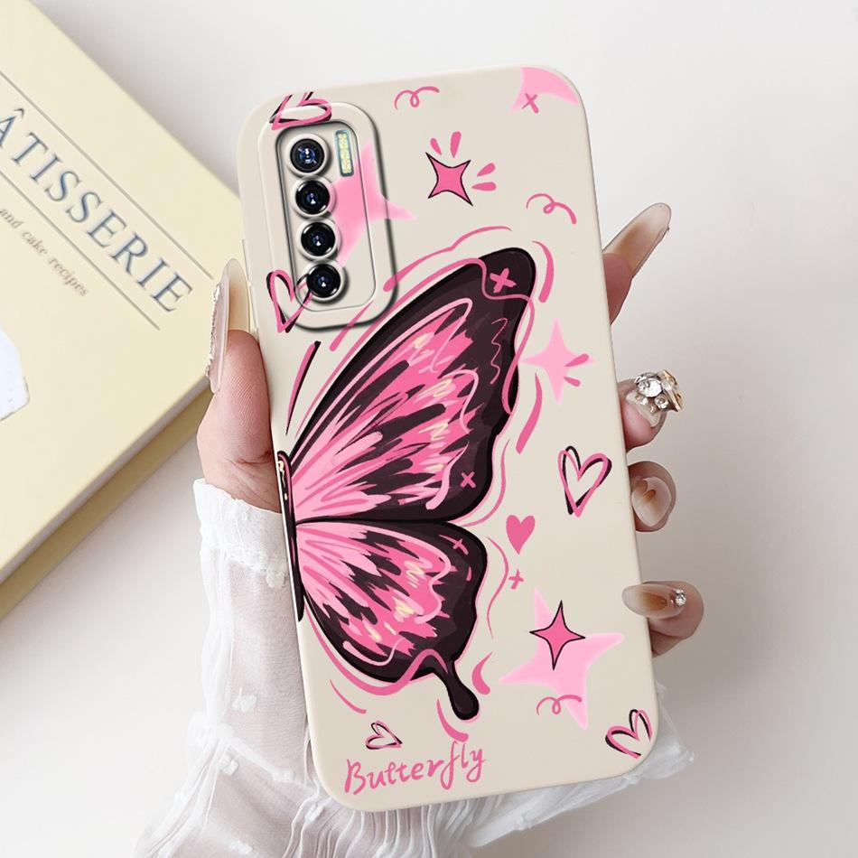 For Tecno Camon 17 Pro 17P Phone Case Camon17 Camon17P 17Pro CG8 CG7 CG6 Elegant Floral Pattern Soft Silicone Shockproof Cases