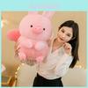 Fofo Coelho Rosa de Orelha de Porco Voador Brinquedo de Pelúcia Para Meninas Boneca de Pelúcia Presente Almofada Decorativa Ornamento de Sofá 45/55/75cm