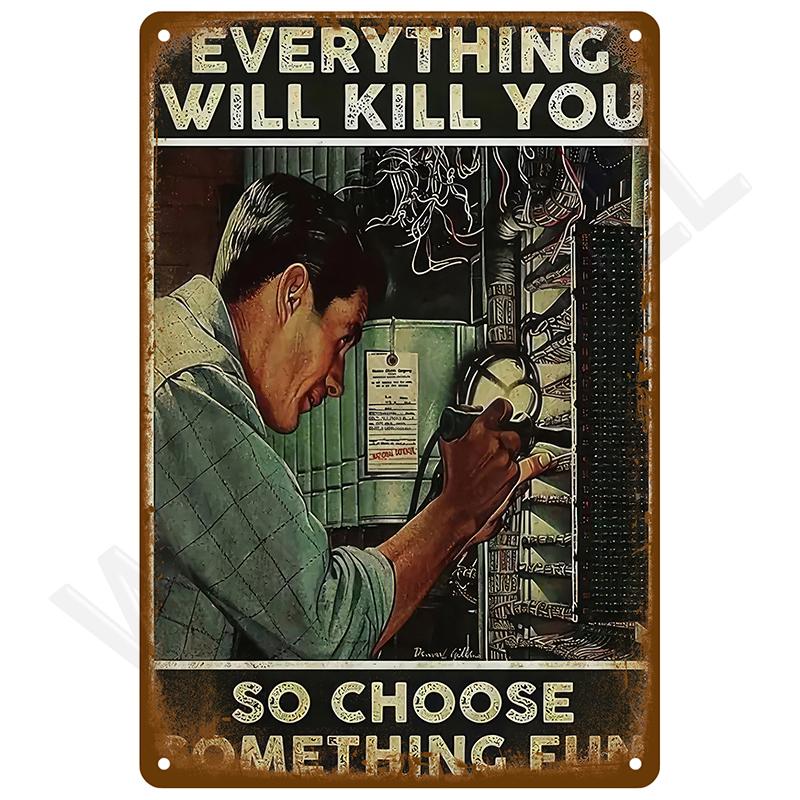 Vintage Kovové Znamení Talíře Plechové Znamení Plakáty Pánská Jeskyně Bar Retro Nástěnné Umění Nástěnná Malba Venkovní Dům Koupelna Domácí Pokoj Dekorace Dekor