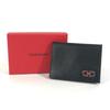 Salvatore Ferragamo Gancini logo Business Card Holder Pass Case Folded Card Case