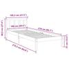 VidaXL Extra Long Bed Frames Without Mattress 100x210 Cm Solid Pine Wood, Bed, Bedroom Furniture, Wooden Bed, Bed 852432