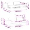 Cloud Grey Sleeper Sofa 245 x 78 x 77 cm Fabric