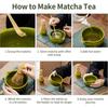 4/5/7/8pcs Traditional Matcha Set Bamboo Whisk Ceramic Tea Bowl Japanese Tea Making Tools Home Kitchen Gift for Tea Lovers