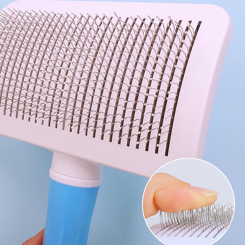 Dog Comb Automatic Dogs Brush Pet Hair Remover Self Cleaning Cat Brush One Button Comb for Dogs Hair Knot Cleaning Pet Supplies