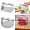 Burger Press Heavy Smash Meat Round Stainless Steel Kitchen Utensil Machine