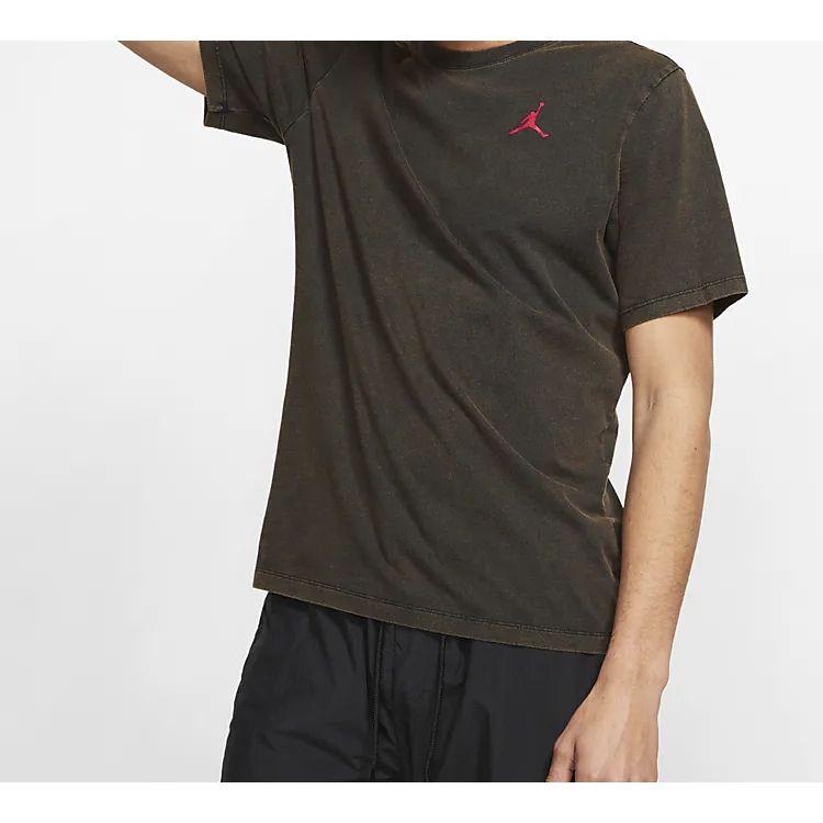 Air Jordan Retro Short Sleeve T-Shirt With Back Print Dunk Silhouette In Vintage Style Men Tops Black AQ3735-010