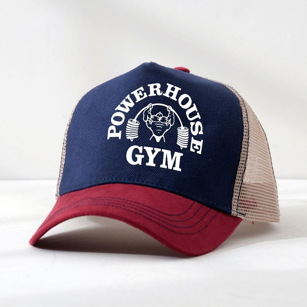 Classic mesh breathable Visors Powerhouse Gym Baseball Caps for Men Women Summer Adjustable Baseball Hat Casquette Gorras