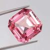 Piatră prețioasă naturală, fără defecte, Morganit roz din Madagascar, tăietură Asscher, liberă, 9x9