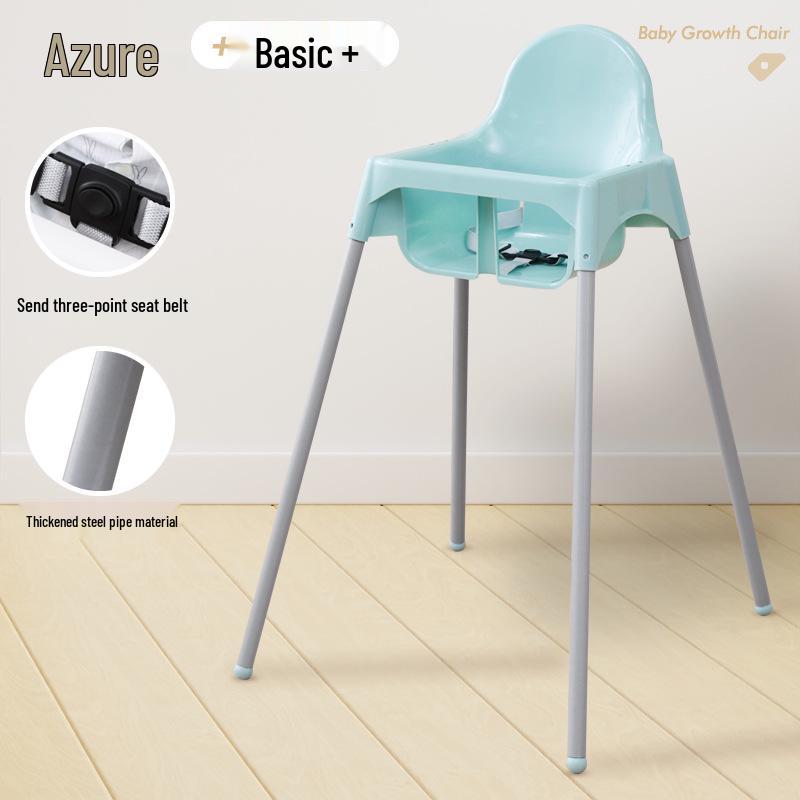 

Трансграничный детский стульчик для кормления - Подходит для детей, ресторанов, домов и отелей небесно-голубой