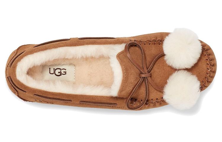 Women's Sneakers UGG Dakota Bow Pom 'Chestnut' Women's