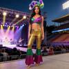 Disco Party Costume Set With Fashion Polyester Halloween Dance Costume And Matching Headpiece For Women