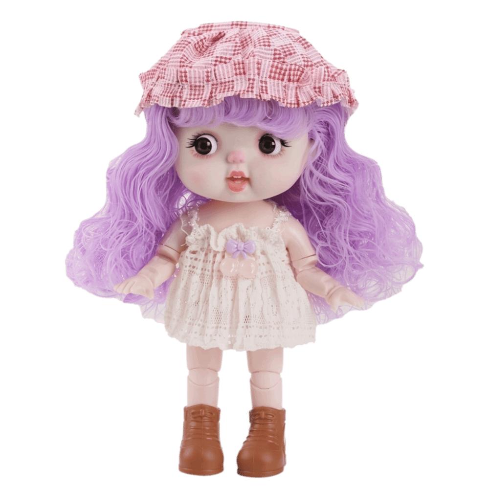28cm 1/6 Scale Multi Joint Doll 19 Joints Movable Cute Emoticon Doll Birthday Gifts