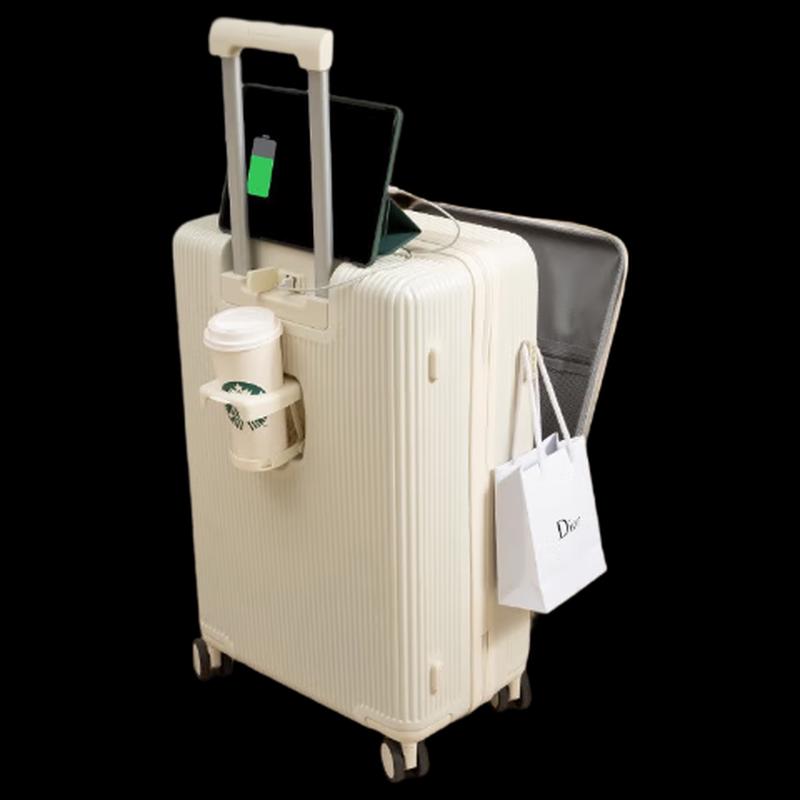 

Multi-functional Aluminum Frame Front-Open Luggage 20 Inches