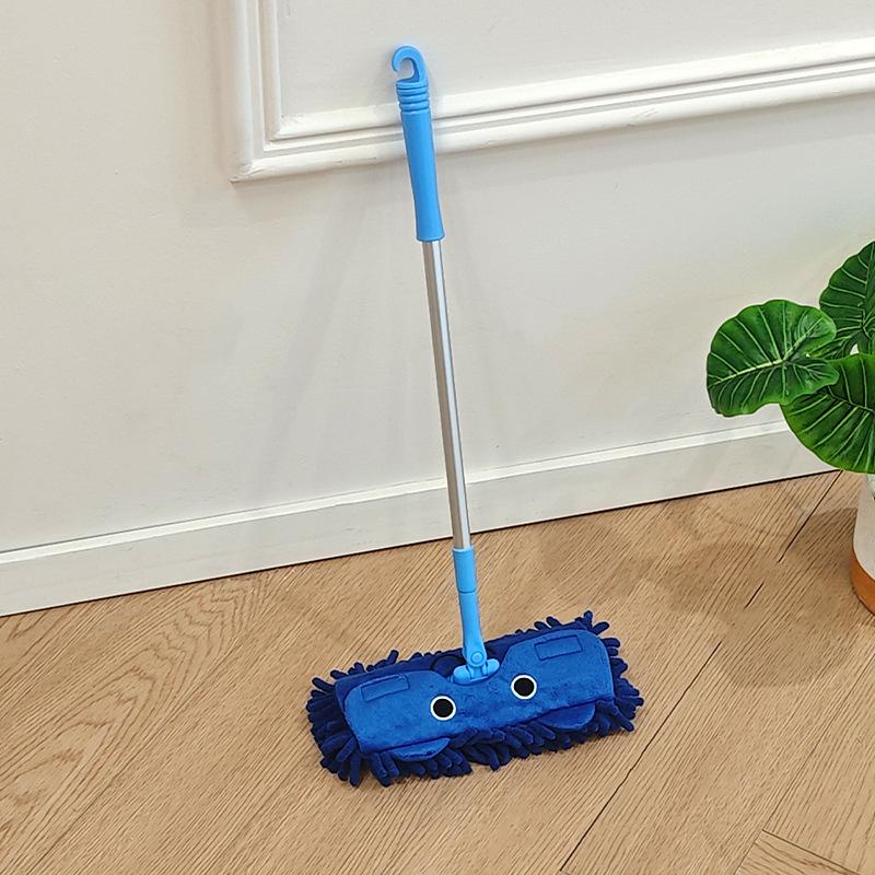 Mop z kreskówek dla dzieci, mini płaski mop, miotła do czyszczenia narożników, mop dla dzieci w przedszkolu
