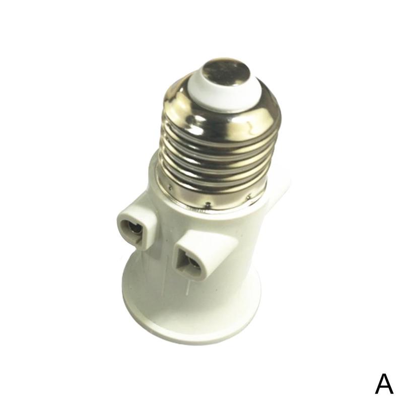 

ABS E27 EU LED Bulb Adapter E27 Socket Light Bulb Lamp Adapter E27 To EU Plug Lamp Holder Plug Connector Accessories білий