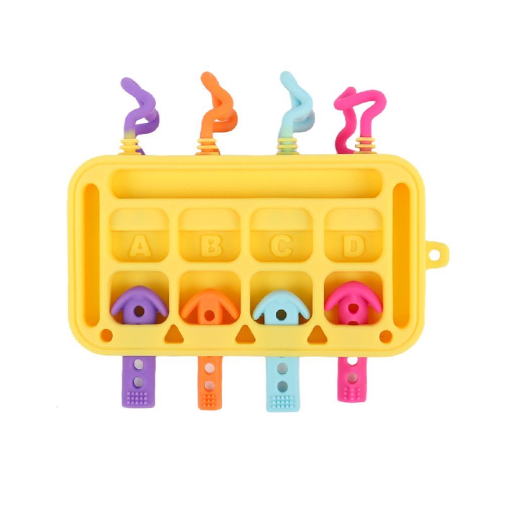 

Silicone Sensory Busy Board Education Switch Early Education Toys Birthday Party Decor жёлтый