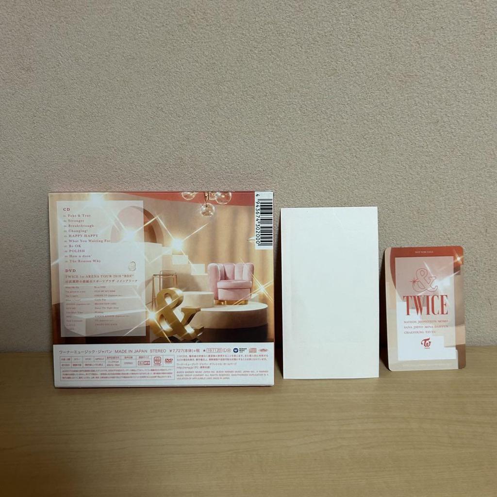 [USED] &TWICE CD, DVD JIHYO Sticker Trading Card First Press Limited Edition A