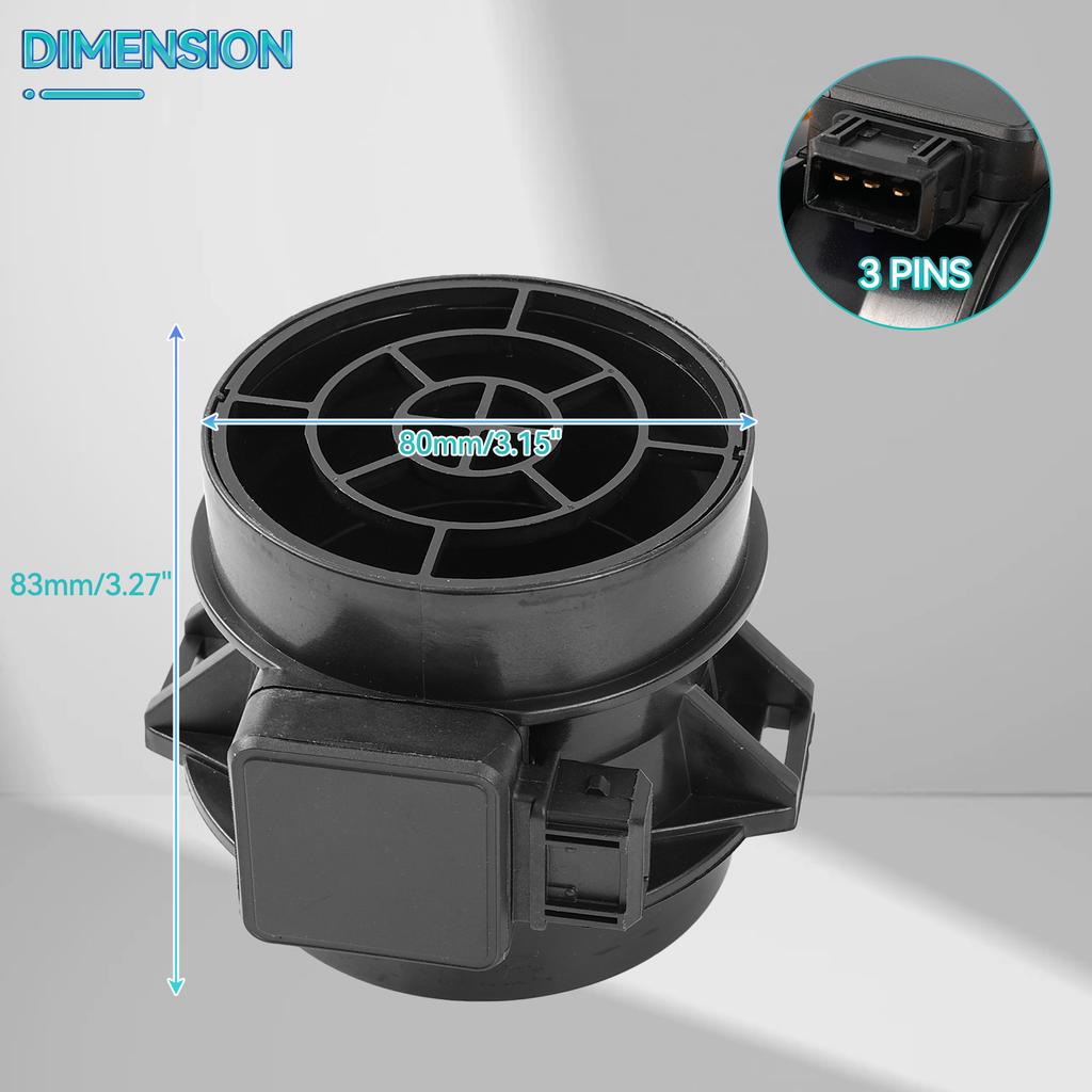 MAF Mass Air Flow Meter Sensor For BMW 325i 323i 525i E46 3 Series E39 520i 523i 528i E38 Land Rover Suzuki KIA 5WK9605 5WK9608
