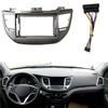 Left-Hand Drive 9 Inch Car Radio Dash Kit With Power Cord For Tucson 2015-2018 Fascia Panel