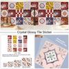 16 Stück Vintage Fliesenaufkleber Hitzebeständig Ölbeständig Spritzschutzplatte Abziehbar und Aufklebbar Mosaik Vinyltapete für Küchenherd Badezimmer Wanddekoration