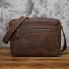 NZPJ Herren Retro Echte Leder Umhängetasche Lässig Oberste Schicht Rindsleder Große Kapazität Schräg Horizontal Trendige Umhängetasche