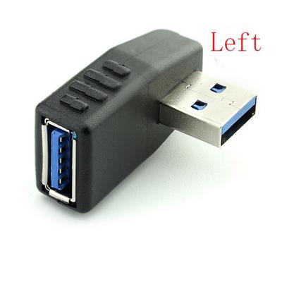 Adaptor Convertor Unghi Drept 90 de Grade Nou USB 3.0 Conector Unghi Drept și Stânga Male la Female