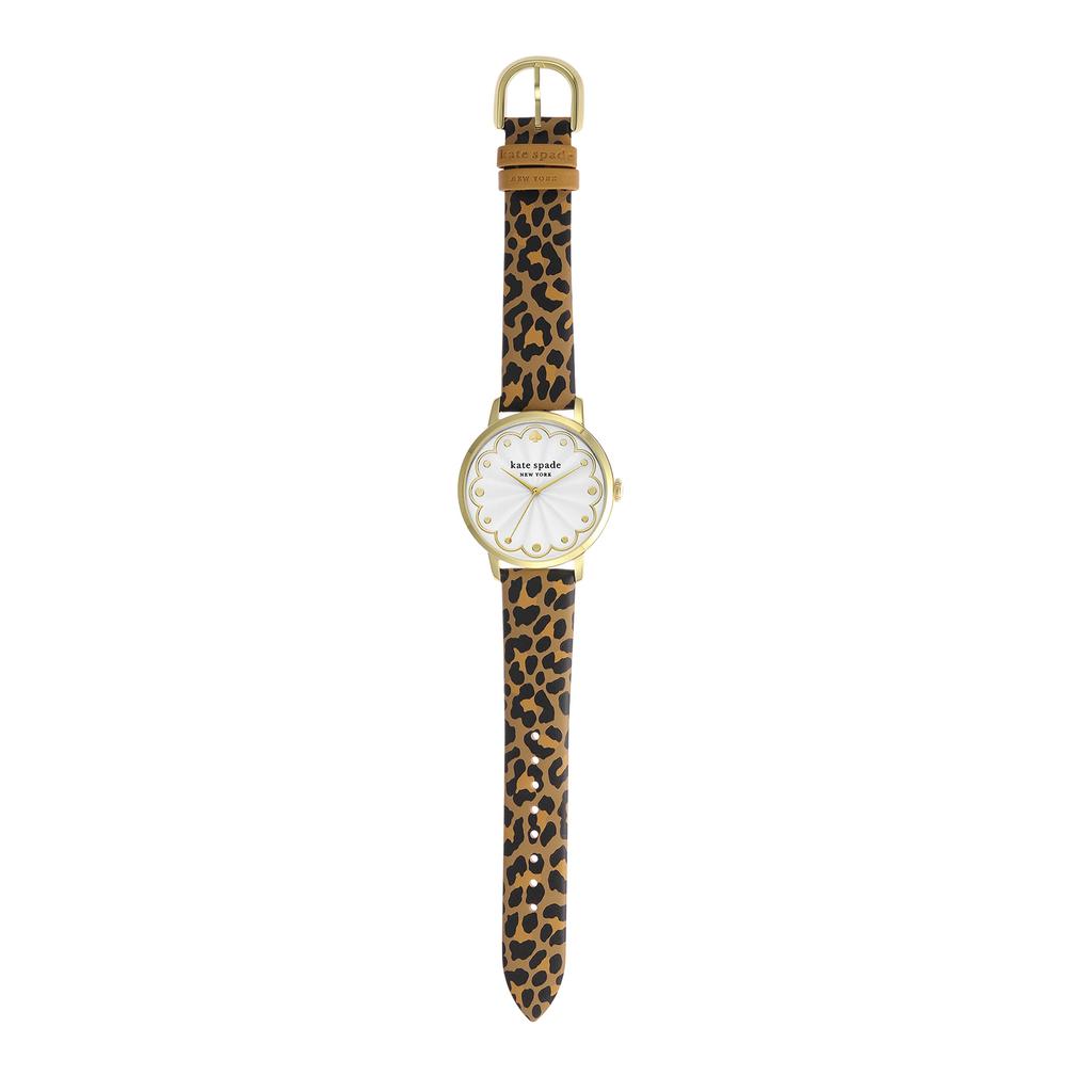 Kate Spade New York Leopard Print Apple Watch® Band (for 38/40/41mm Cases) & Classic Watch Head Compatible Set