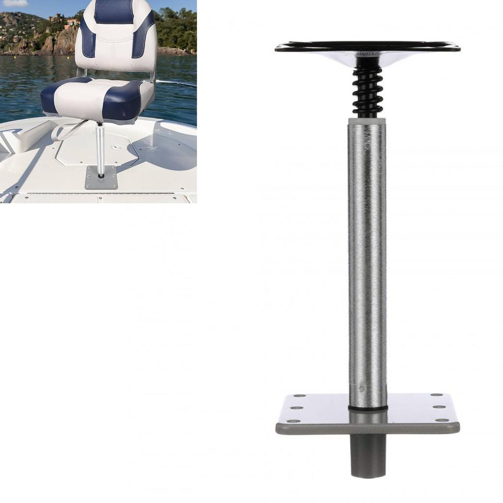 Boat Seat Mount Kit 34 Inch Lock in Pin Post Base Plate and Seat Mount with Spring for Most Boats