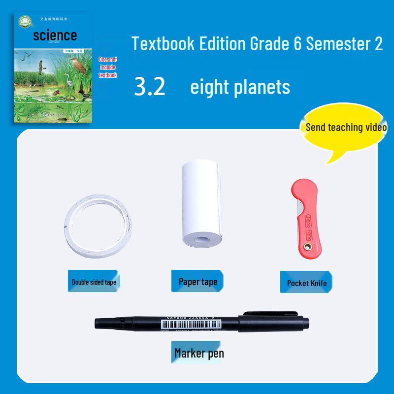 

6th Grade Science Experiment Kit: Textbook Edition with Learning Tools & Eight Planets