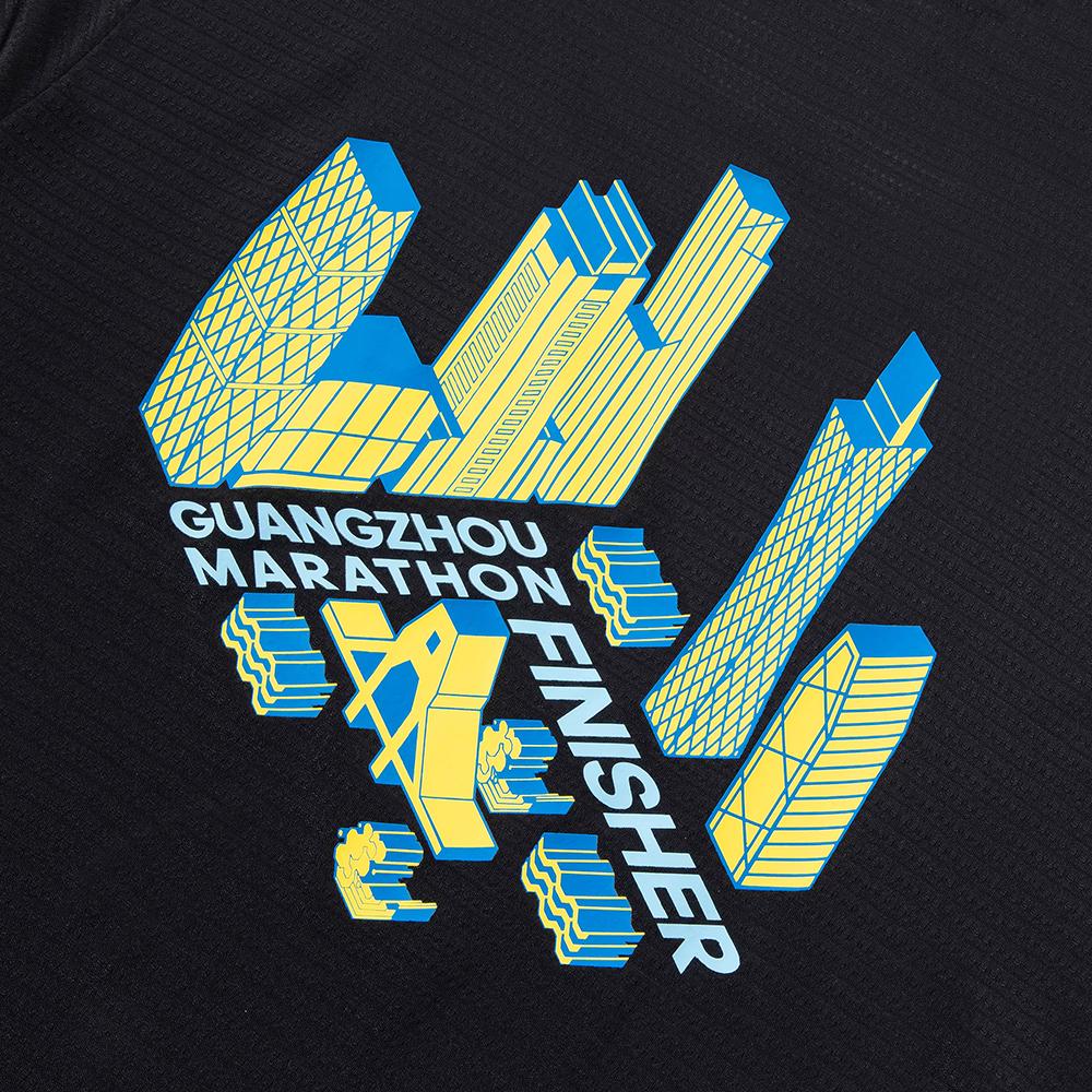 Adidas Own The Run Tee Guangzhou Marathon Collaboration Running Short Sleeve T-Shirt Men Tops Black HZ7707
