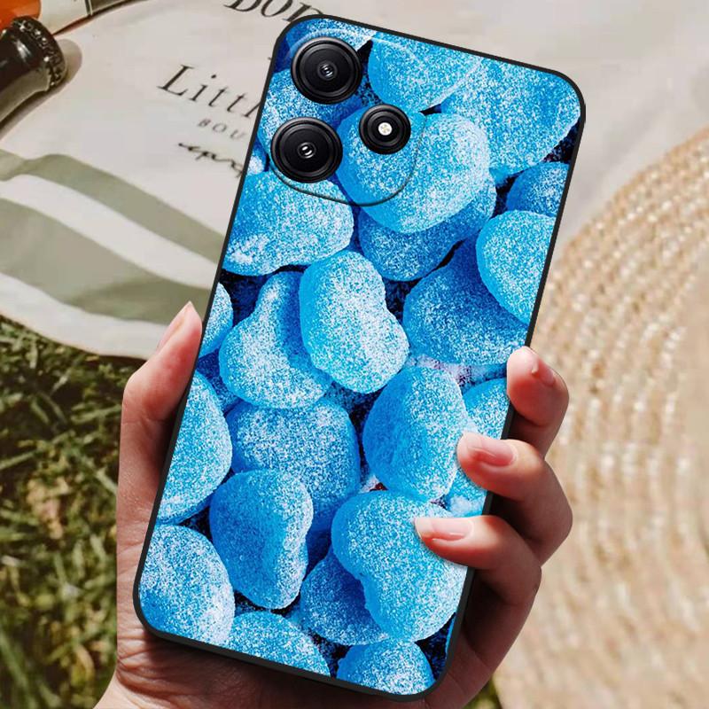 Pre puzdro Xiaomi Poco M6 Pro Silikónový zadný kryt Puzdro na telefón pre Poco M6 Pro 5G Puzdrá PocoM6 Pro 2023 Plne čierny nárazník coque