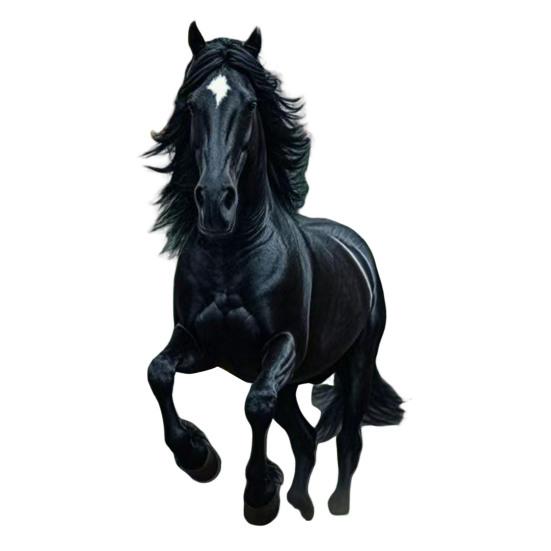 1/2/3/4 Pcs Horse Ornaments For Christmas Tree Metallic Rhinestones Horse
