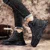 Cotton Boots Men's New Winter Velvet Thickened Warm Snow Boots Korean Version Trendy Retro British Casual Martin Boots