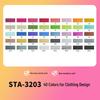 Sta 3203 Double-Ended Quick-Drying Oil-Based Marker Pen Set for Student Art & Indoor Design