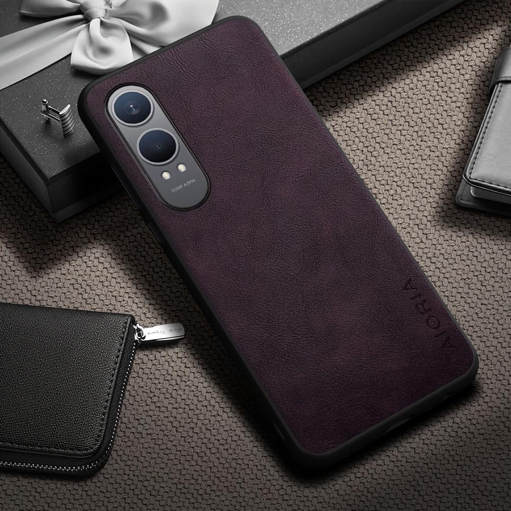 Phone Case - Luxury Retro Faux Leather Phone Case for Oneplus Nord CE CE5 CE4 CE3 CE2 Lite 5G N30 Matte Soft Bumper Hard Back Cover  Case