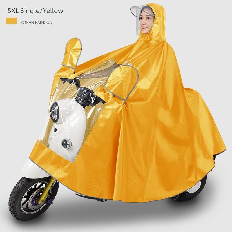 Electric Motorcycle Single Long Thickened Special Raincoat