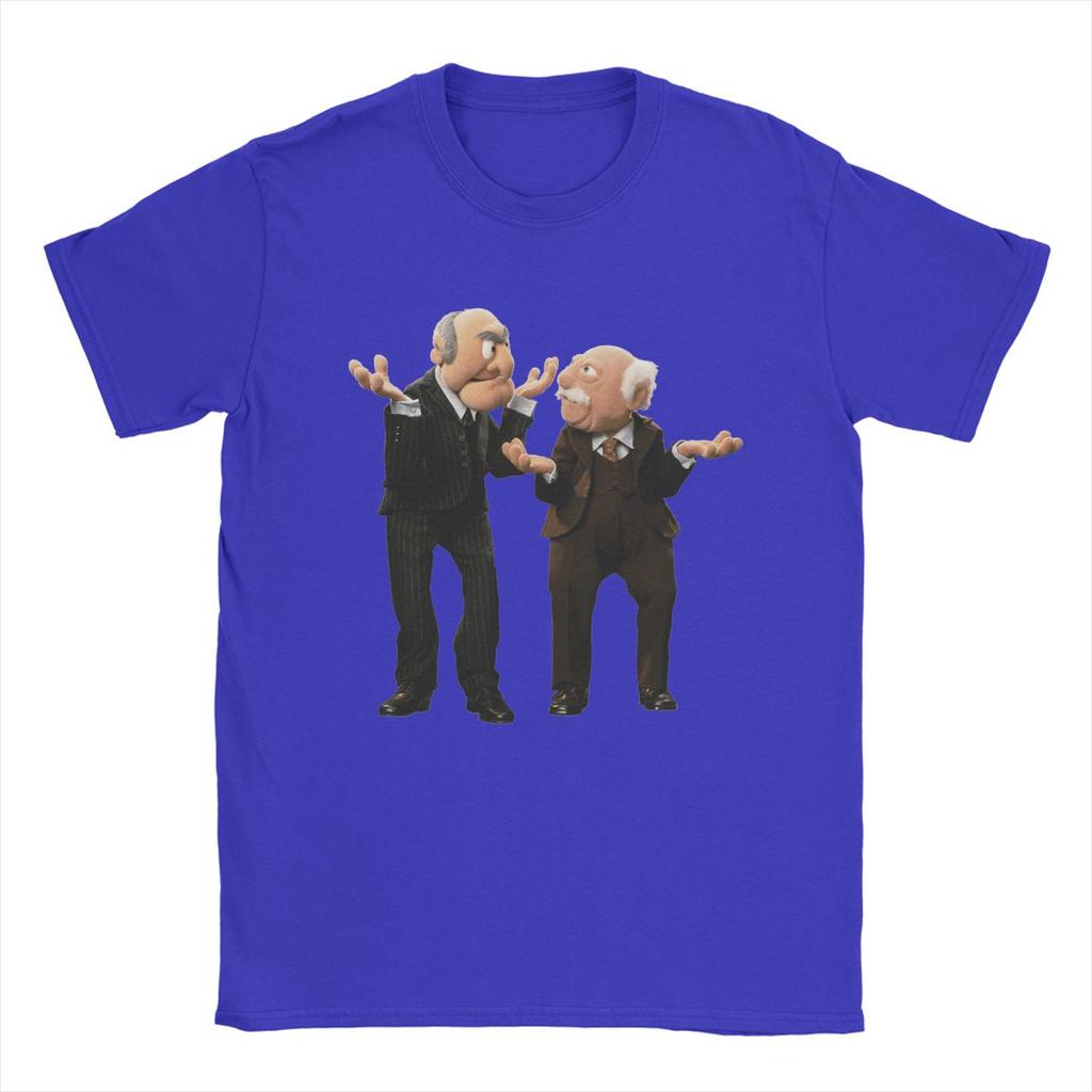 Statler And Waldorf Men's T Shirts Awesome Tee Shirt Short Sleeve O Neck T-Shirts Pure Cotton Party Clothes