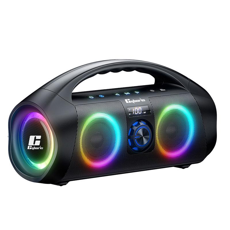 Saibaris 120W Colorful Outdoor Waterproof Bluetooth Speaker with Subwoofer.