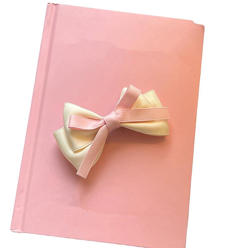 

Korean Ribbon Bow Hair Clip Sweet Bowknot Cute Girls Female Hairpin Barrettes Lovely Headwear Hair Grip Bobby Pin бежевый