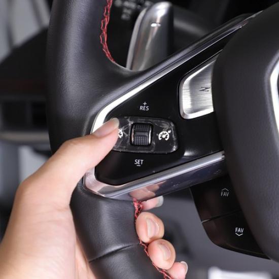 Forged Carbon Fiber Steering Wheel Roller Button Trim For C8 Corvette -25