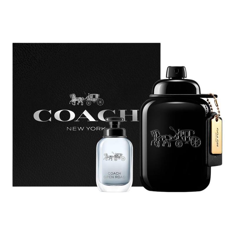 COACH men s perfume Black Gold Urban Endless Road Set Woody Fragrance Amber Fragrance Black Gold City Perfume 60ml + Endless Road Perfume Sample 4.5ml чёрный