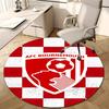 1pc Football Team (65) Design Printed Area Round Carpet for Bedroom Living Room Home Decor Rugs Mat Non Slip Mat Rug for Bedside