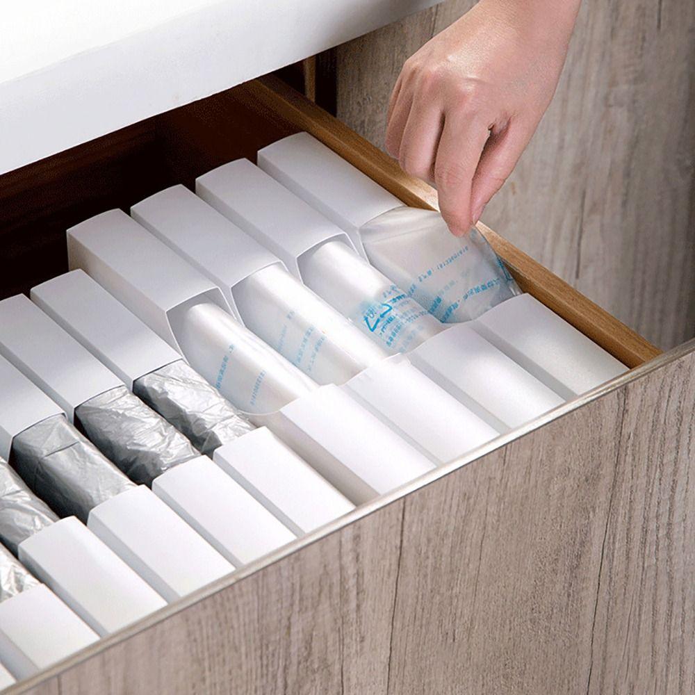 3-Sizes Bag Storage Box Plastic Bag Organizer High-quality Bag Dispenser  Fresh-keeping Bag