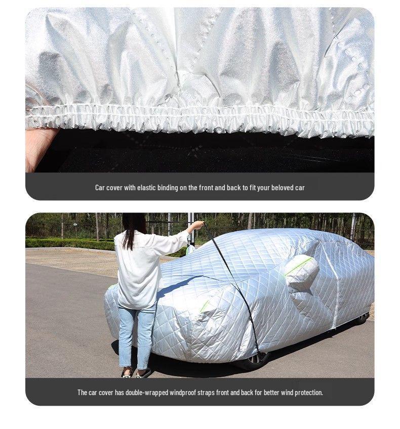 Husa auto Geely Xingrui - Protecție solară și ploaie, Izolație termică, Anti-grindină, Material gros tip plapumă din bumbac