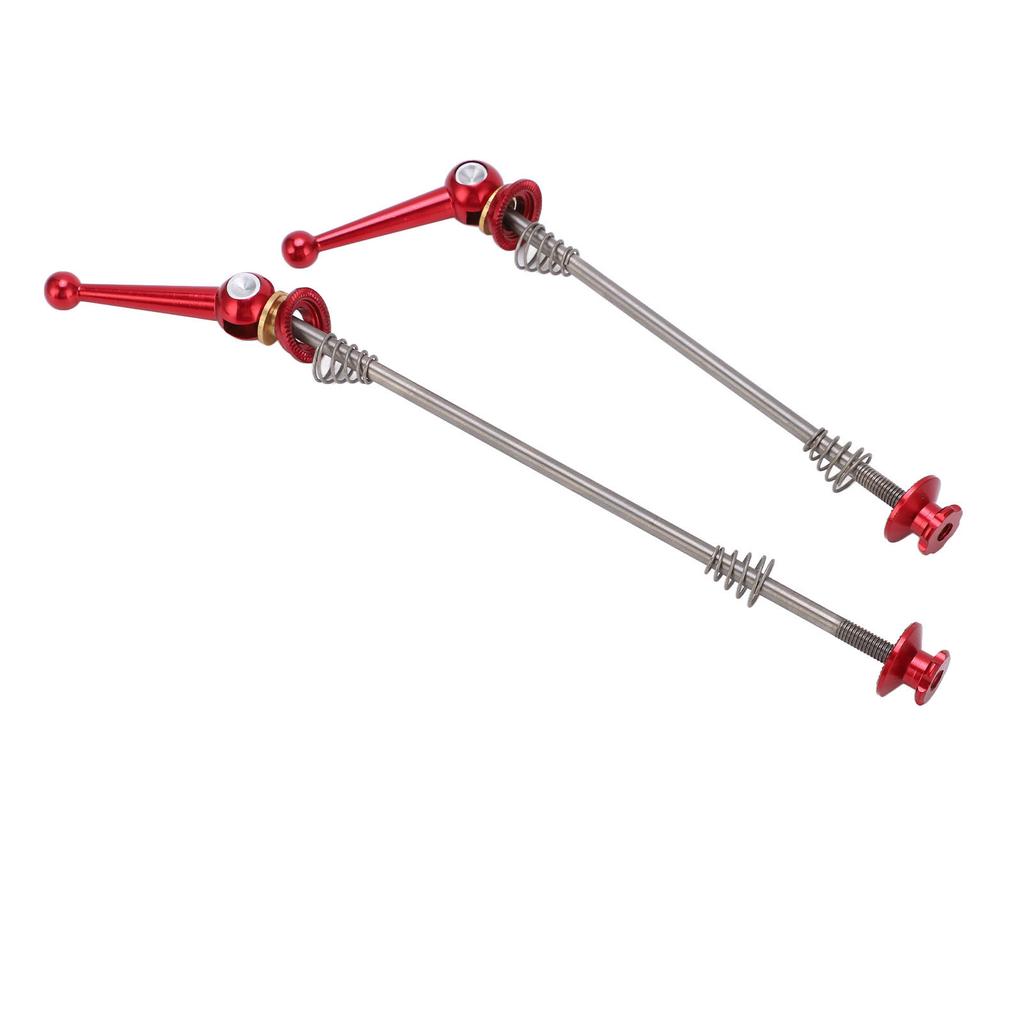 1 Pair Bicycle Hub Quick Release Poles Bike Front Rear Titanium Alloy Axle Skewer Lever