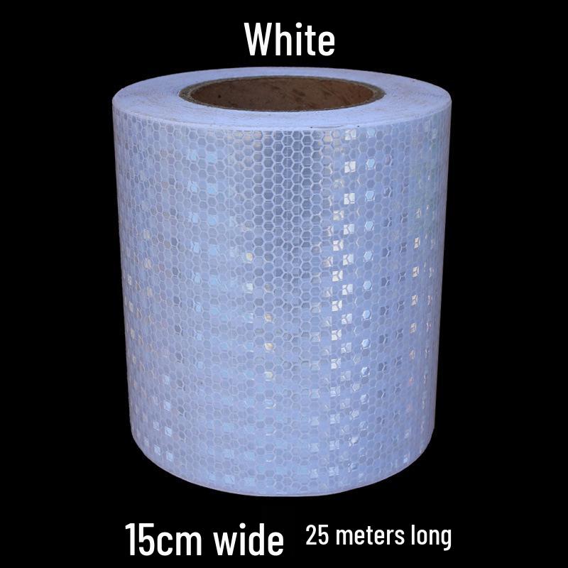 5cm Black Yellow Reflective Honeycomb Arrow Warning Tape Car Sticker