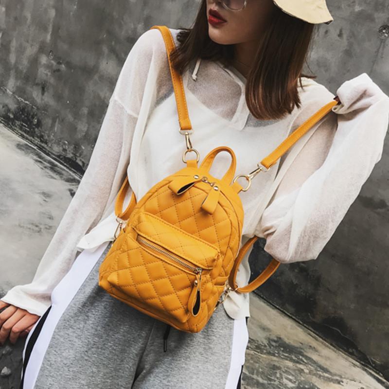 IELGY Diamond Backpack All-Match Backpack Fashion Female Bag