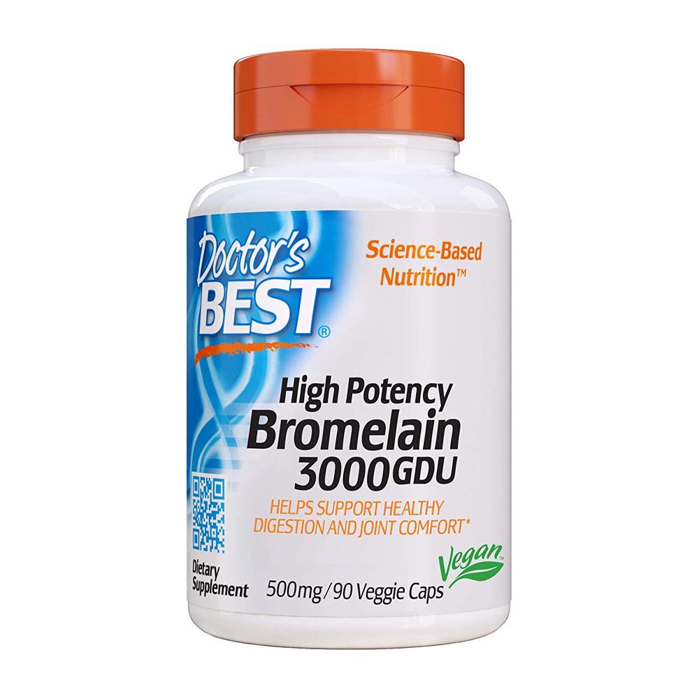

High Potency Bromelain 3000 GDU 500 mg, 90 Veg Capsules