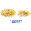 100Pcs 6mm Metal Eyelets Set Include Hole Puncher and Mounting Pliers Tool For Leather Crafting Belt Bag Making Sewing