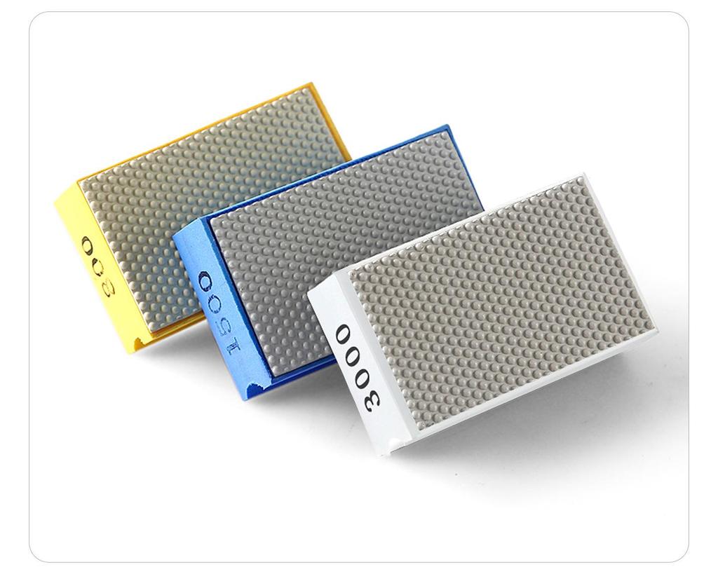 Diamond Hand Pad for Edge Grinding and Polishing Sintered Stone, Marble, Granite Tiles